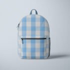 gingham_dots_stitches_gingham_16_Polyester_Backpack