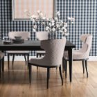 gingham_dots_stitches_gingham_3_Dining_Room_Chairs