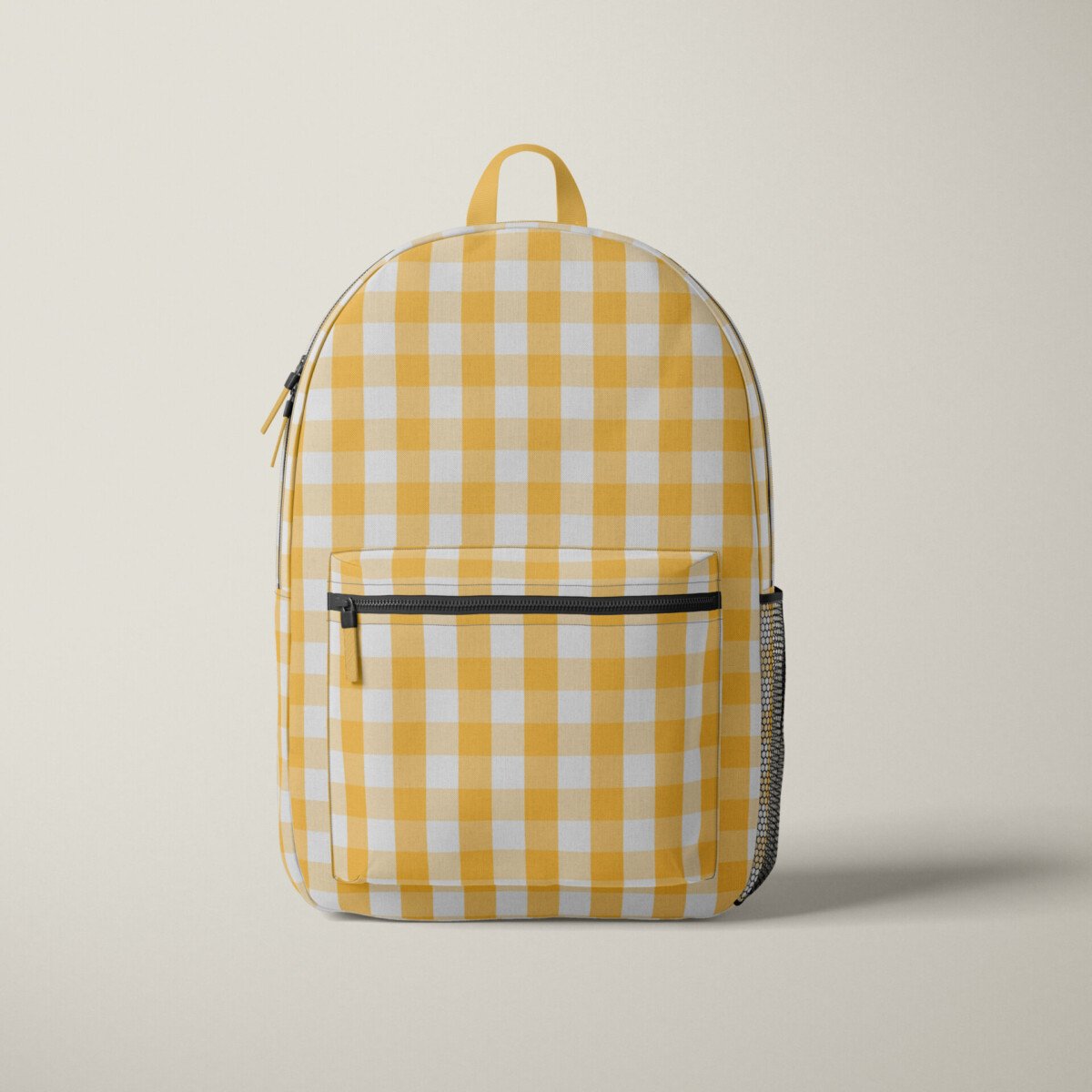 gingham_dots_stitches_gingham_4_Polyester_Backpack